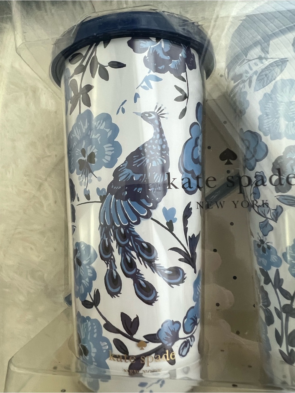 kate spade New York Blue Floral Peacock Tumbler Set - Picture 6 of 6